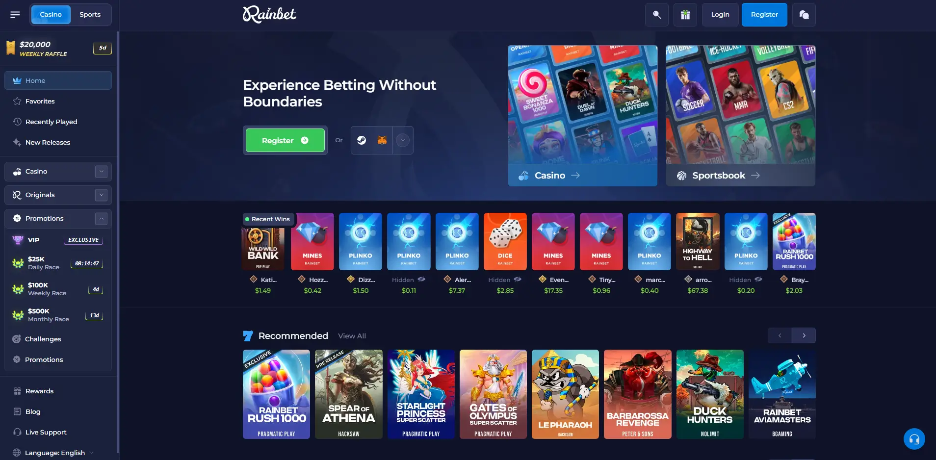 Rainbet mobile app